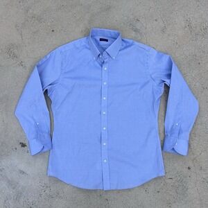 Proper Cloth Men's Custom Dress Shirt 18 - 46-48 NWOT Blue Business Casual